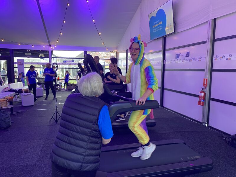 Emily on the unicorn!