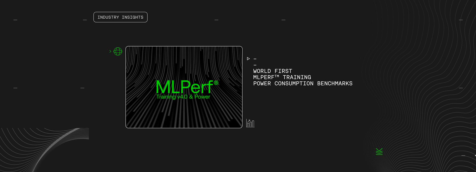 SMC's news: The world's first MLPerf® Training power consumption results, June 2024.
